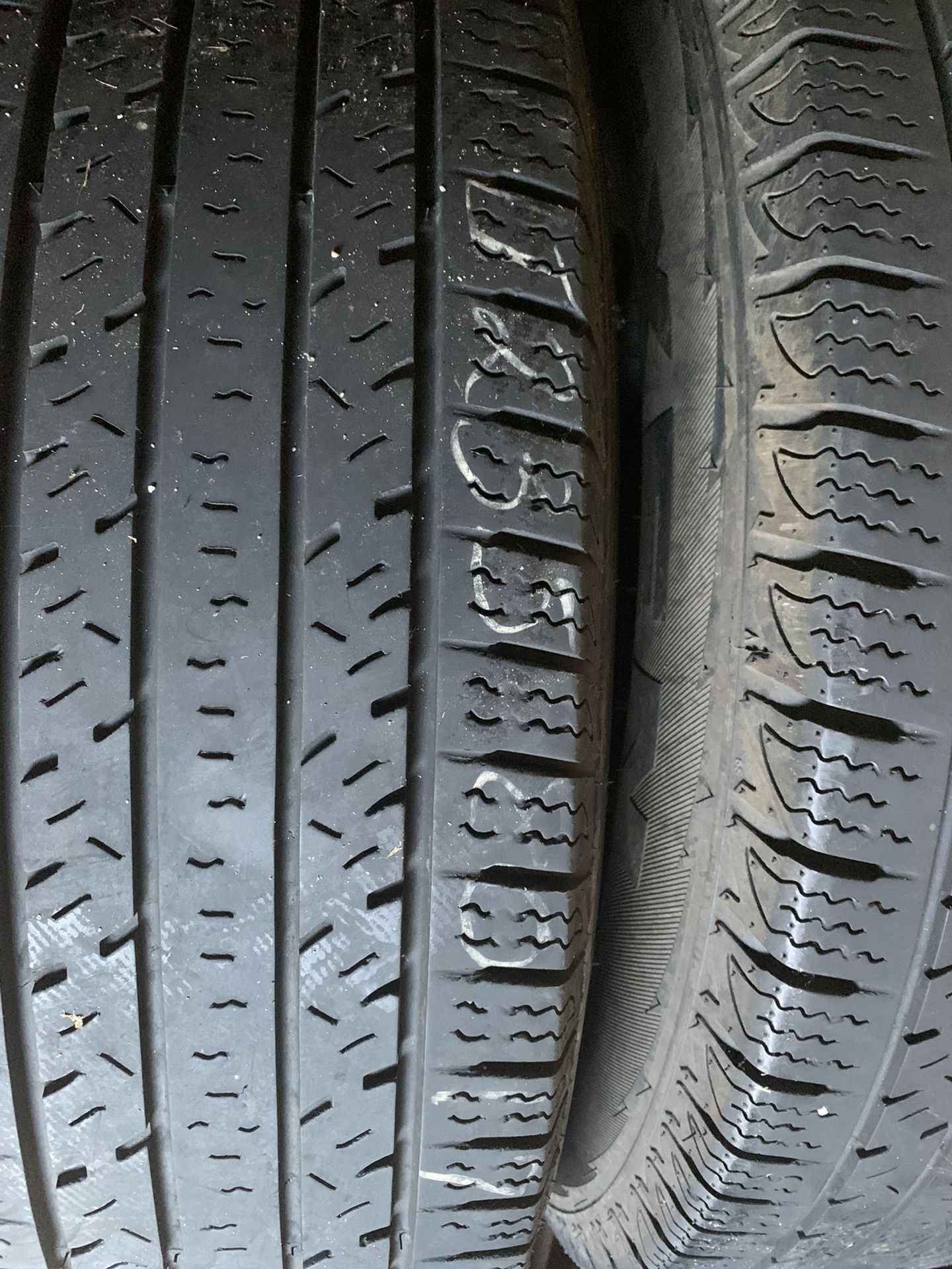 Size 17 tires in great condition. I was told these wouldn’t work for my Chevy traverse after I bought them. I’m looking for the best reasonable deal.