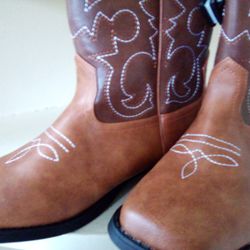 Cowboy Brown Leather Boots