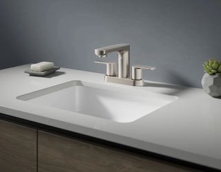 Brushed Nickel 4-Inch Bathroom Faucet F56 $40