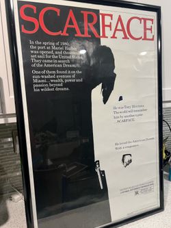 Scarface movie poster by Scorpio Posters nice heavy frame