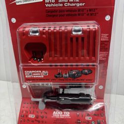 New Milwaukee M18 And M12 Vehicle Charger. You Must Pick Up 