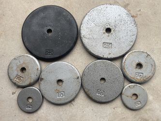 90 lbs 1” Weight Plates