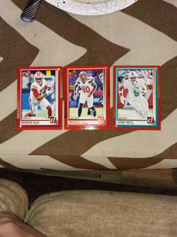 Donruss Press Proof NFL Football Cards Lot of 3