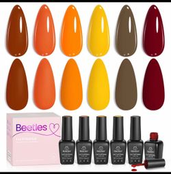 Beetles gel polish thanksgiving day