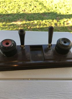 Vintage ink well desk