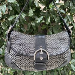 Coach Soho Black & Gray Excellent Used Condition 