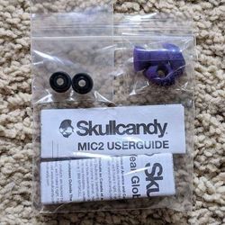 NEW Skullcandy Mic2 replacement ear gels in purple and black