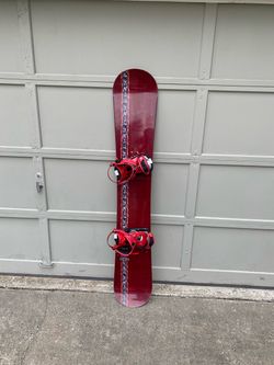 Snowboard with Bindings - Size 175cm