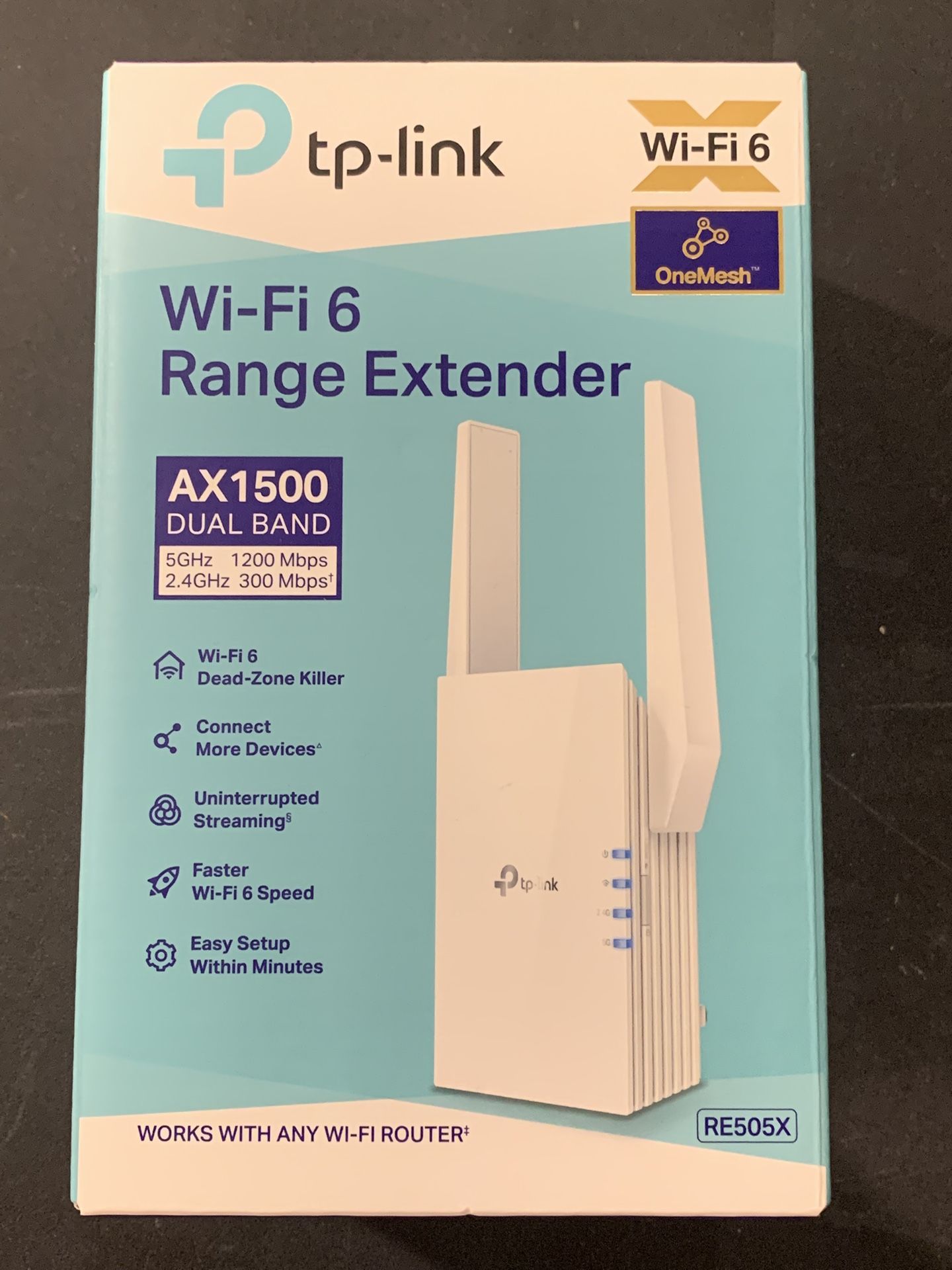 Wi-Fi 6 Range Extender AX1500 RE505X