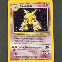 Alakazam Base Set 2 Pokémon Card