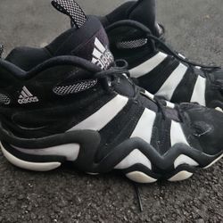 Adidas Crazy 8 Kobe Bryant Shoes Men's Basketball Sneaker Core Black-Cloud White Size 11