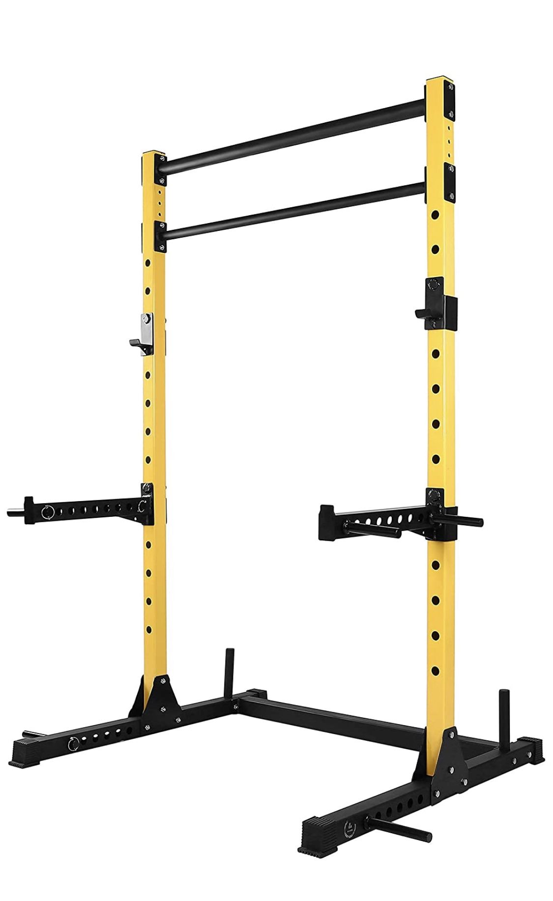 HulkFit Multi-Function Adjustable Power Rack Exercise Squat Stand