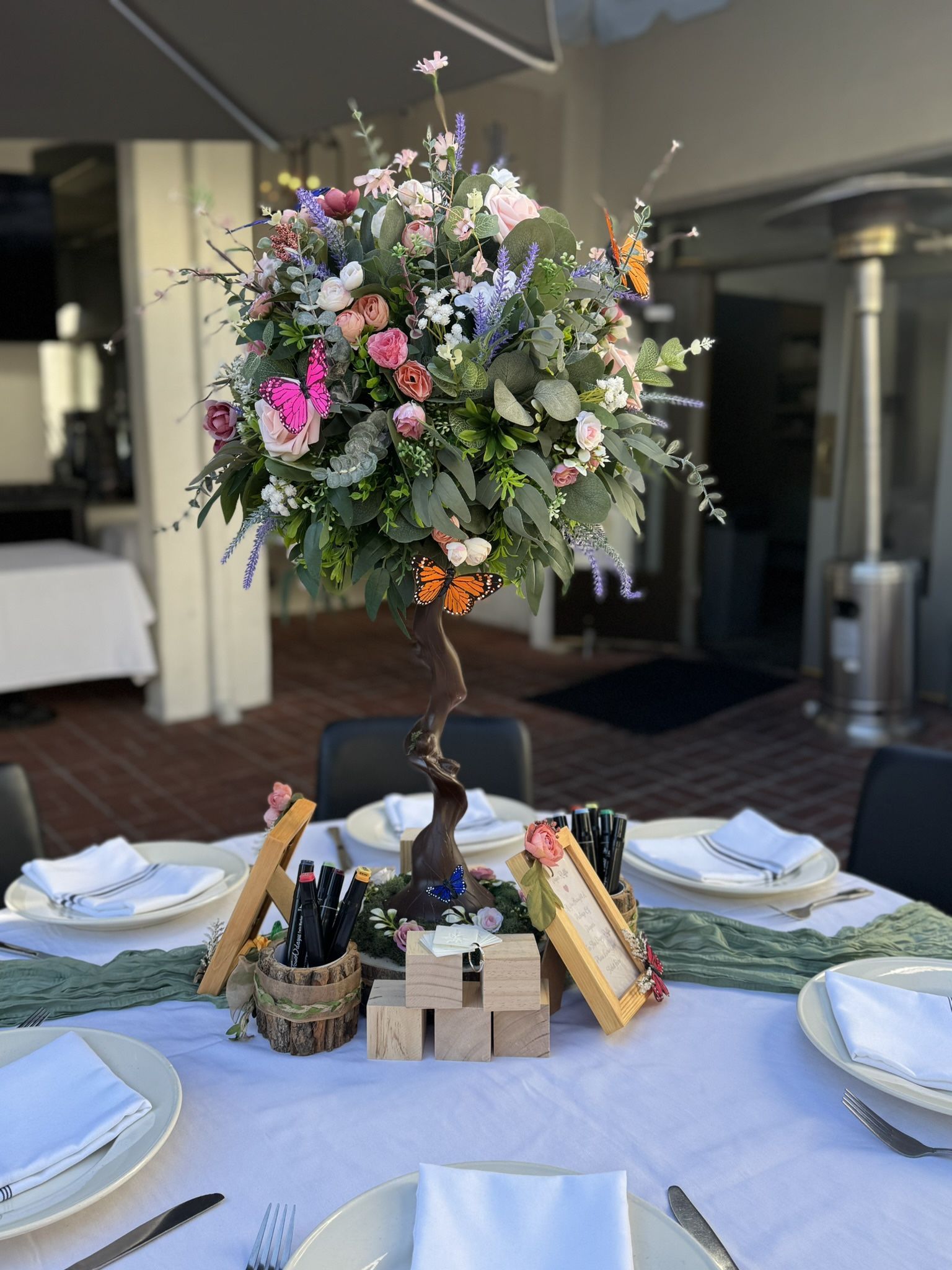 Enchanted Floral Tree & Centerpieces