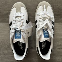 Size 5.5 - Adidas Samba Adv White Men's Skateboarding GZ8477 New With Tags