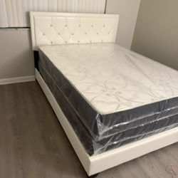 Queen Bed Frame With Mattress All New Furniture And Free Installation   Free Delivery 