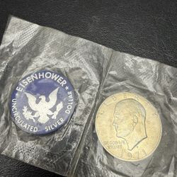 1971-S Eisenhower Silver Dollar 40% Silver Uncirculated US Mint 