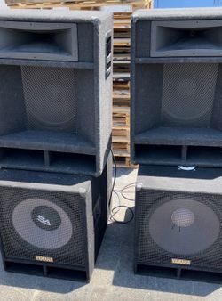 Carvin & Yamaha DJ/Church PA Speaker System Setup