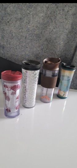 Brand new 4 Starbucks Thermal Cups AND MANY MORE ITEMS POSTED HERE