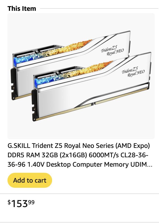 32gb DDR5 6000 CL28