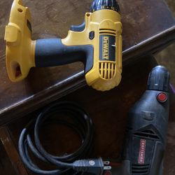 Dewalt 18v No Battery And Corded Craftsman Drill 