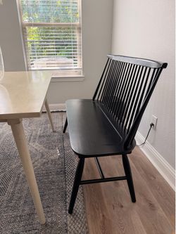 Unemployed : Black Wood Windsor Dining Chair