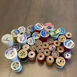 Assorted Sewing Thread And Trims