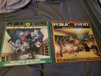 Public Enemy Vinyl Album  Lot of 2 Albums LP Vinyl Rap Collectibles Vintage