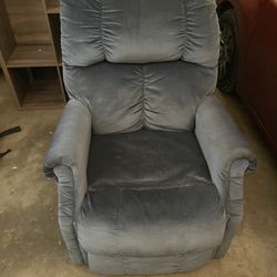 Blue recliner 