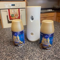 (3) Fall Scented Sprays (1) Glade Automatic Fragrance Sprayer 