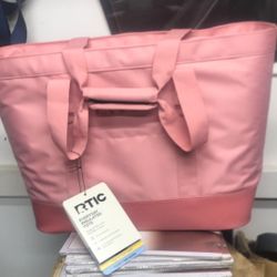 RTIC TOTE BAG PINK CANVAS MATERIAL 