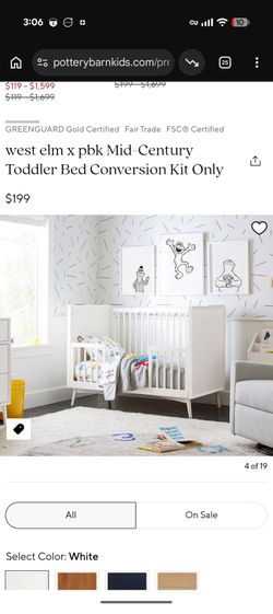 West Elm x PBK Crib Conversion Kit