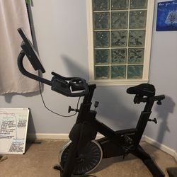 MYX Fitness Bike With Touchscreen, Seat Cushion, And Heart Rate Monitor