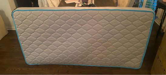 Twin Mattress with Teal Trim