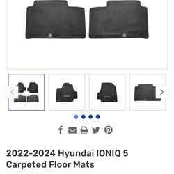 Ioniq 5 Carpeted Floor Mats 