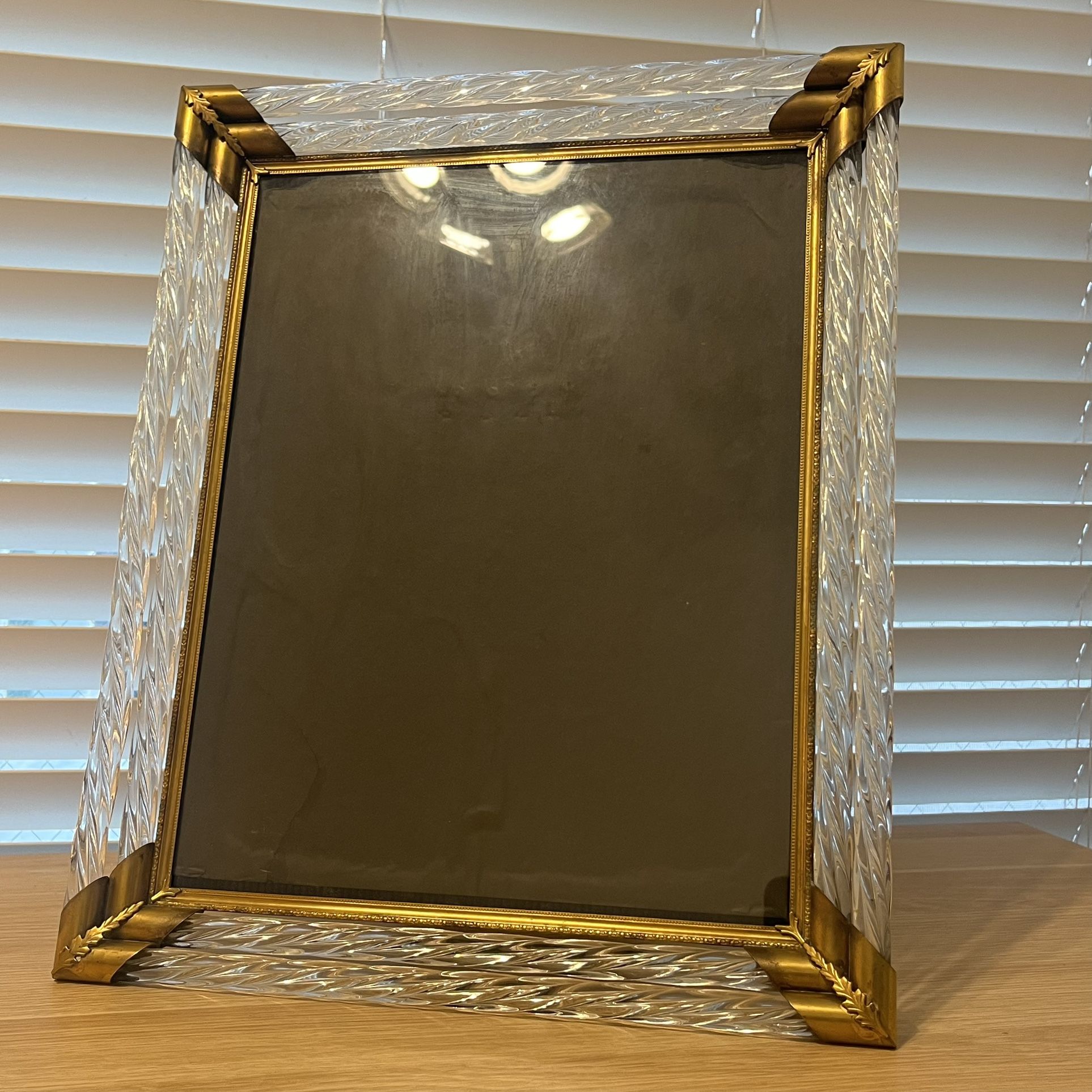 Antique Murano Twisted Glass Picture Frame Large