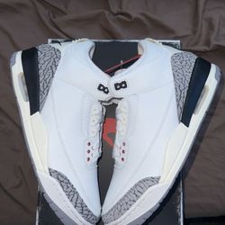 Men’s Jordan 3 White Cement Reimagined Size 12