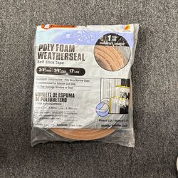Frost King Poly Foam Weatherseal Stick Tape
