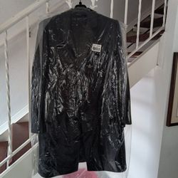 London Fog, Men Signature Wool-Blend Overcoat, Dark Charcoal, 42L