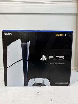 Sony PlayStation 5 slim digital console, with cables and controller CFI-2009 B01