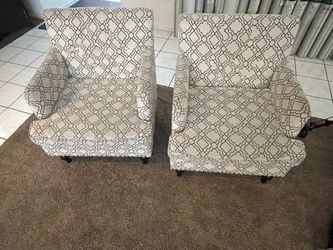 Pair of Upholstered Accent Chairs
