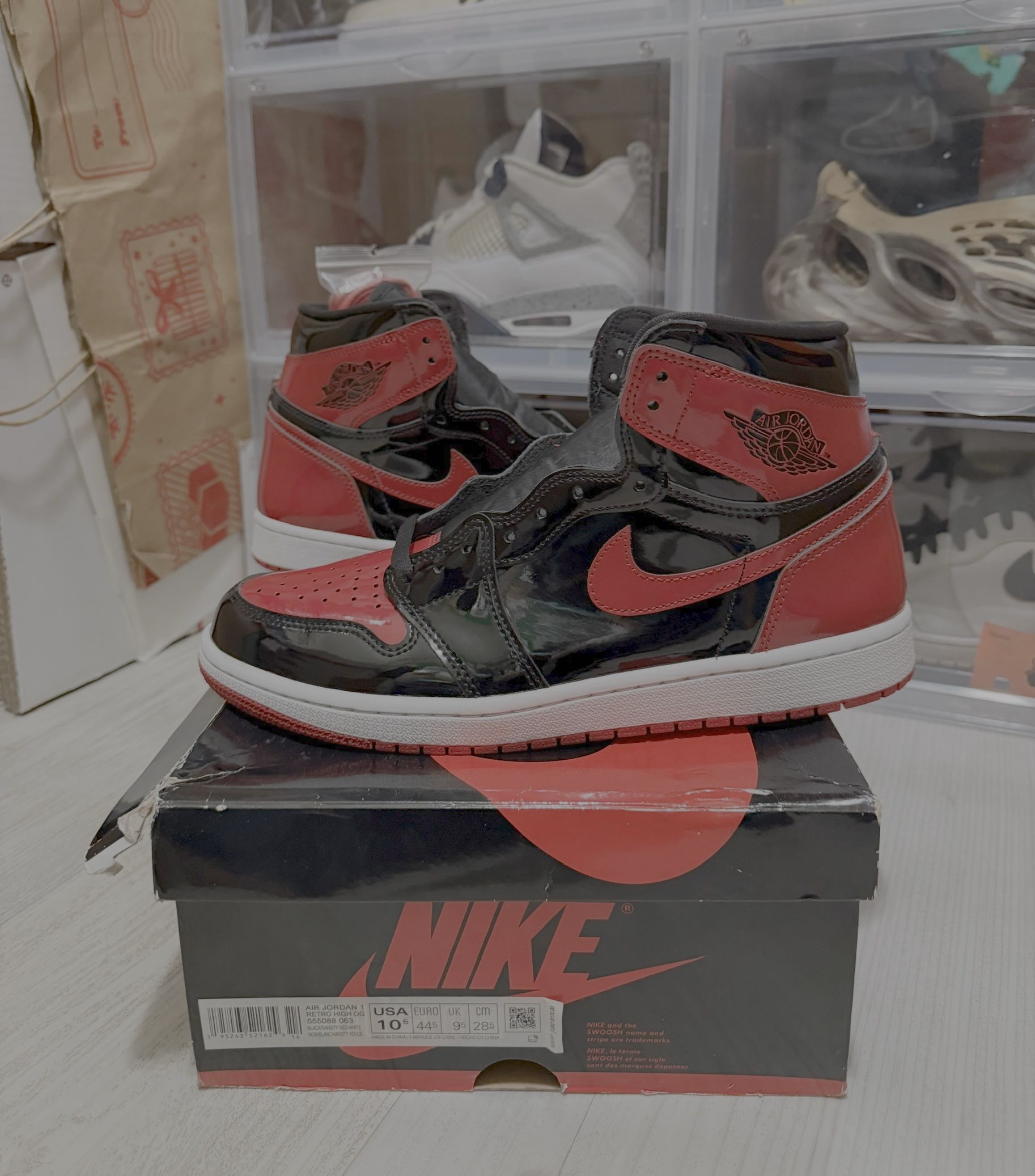 Air Jordan 1 Retro High OG Patent Bred