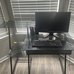 Desk with Keyboard & desktop included 