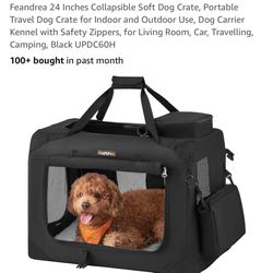 24 Inch Collapsible Soft Dog Crate