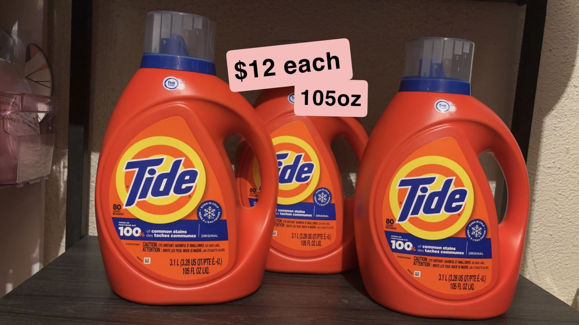 Tide Detergent 105oz