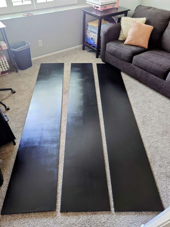 3 Black Storage Shelfs 
