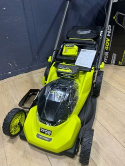 Riobi 40V HP Brushless 20 in. Cordless Battery Walk Behind Push Lawn Mower with 6.0 Ah Battery and Charger