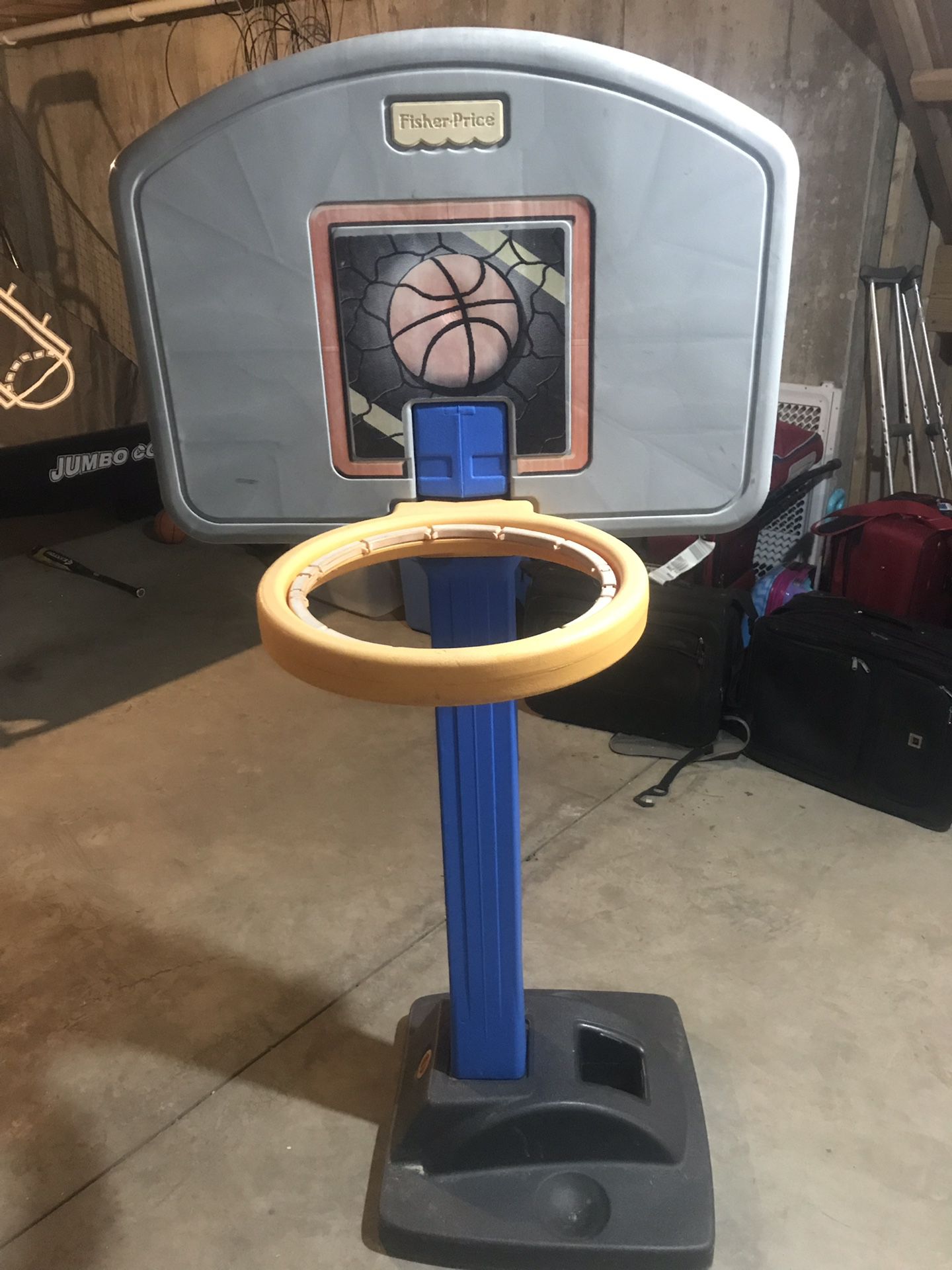 Fischer Price adjustable basketball hoop