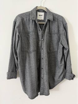 Aerie Grey Button Up Shirt XXS