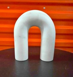 🔥Studio McGee Target White Solid Marble Decorative Arch Object