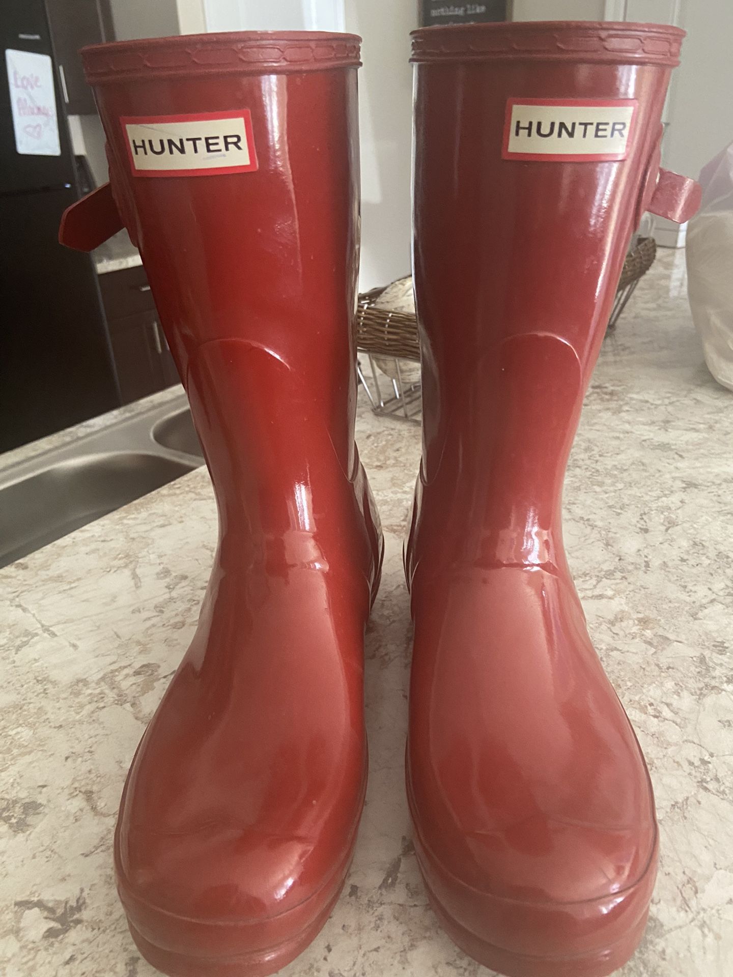 Hunter Red Rain Boots 